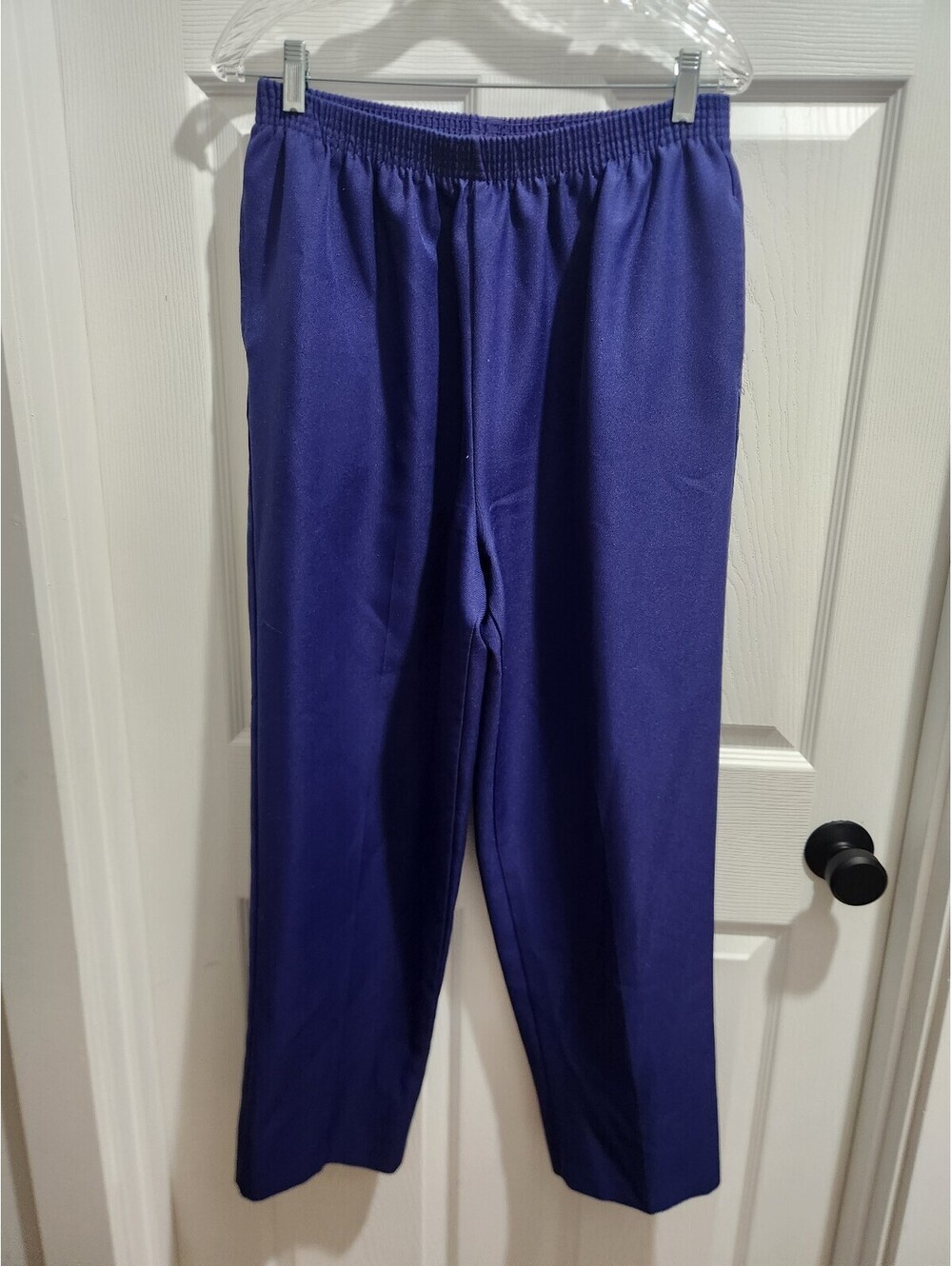 BonWorth Purple Elastic Waist Pants 100% Polyester